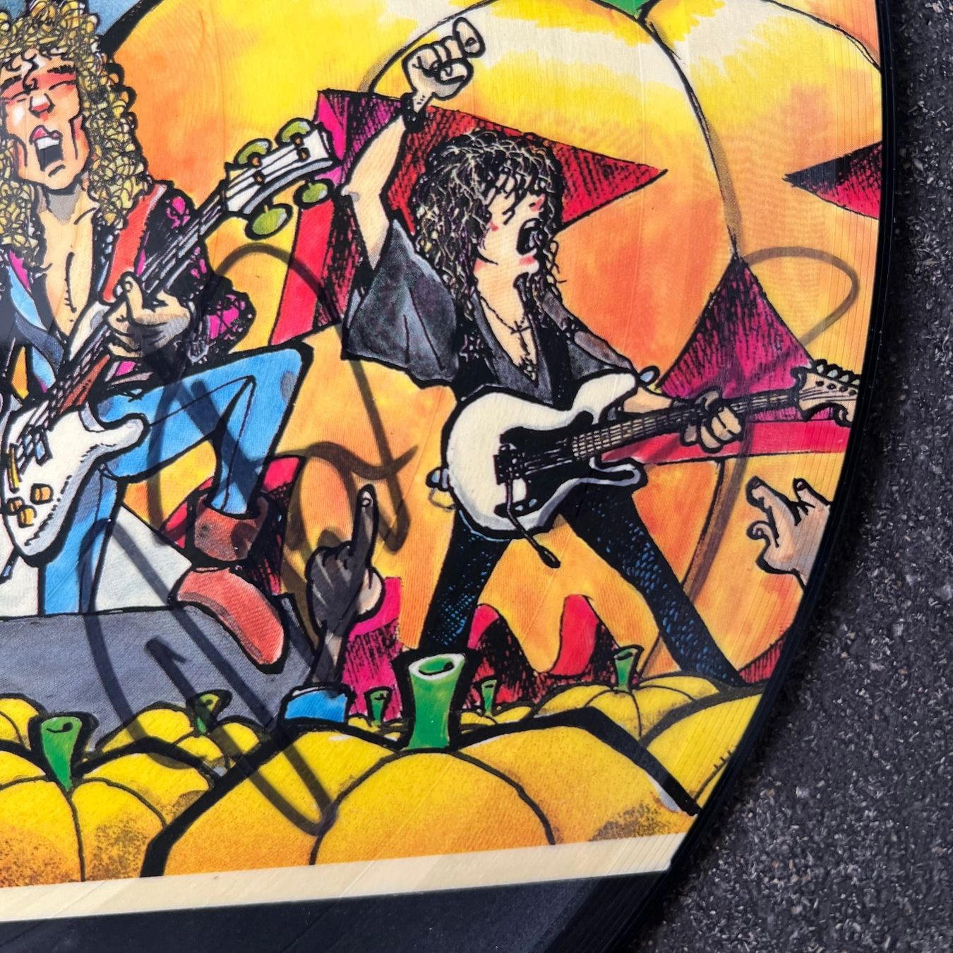 Dischi in vinile: HELLOWEEN original Autogramm Picture Disc "Live in the UK" – Usato da Guntershausen venduto da sign4me 1