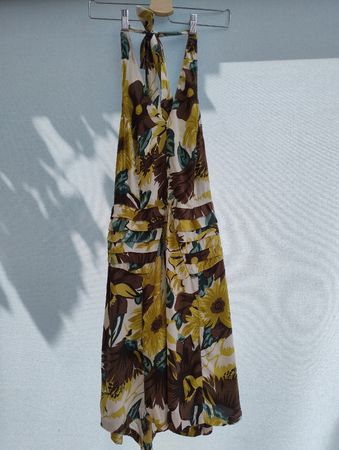 Neckholder-Kleid von Reserva Natural geblümt, Grösse 42