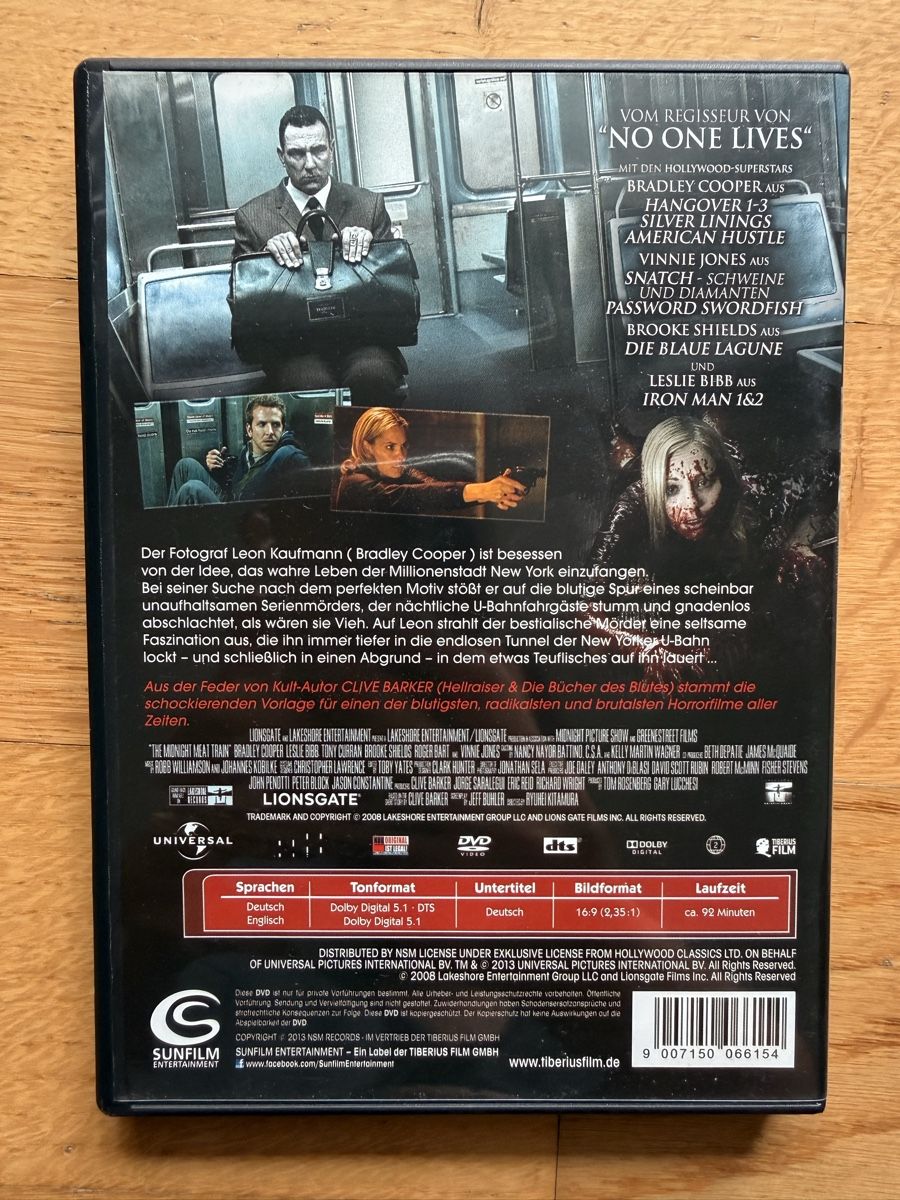 Tous les DVDs: Midnight Meat Train - DVD – D'occasion à Kölliken par nerdorado 1