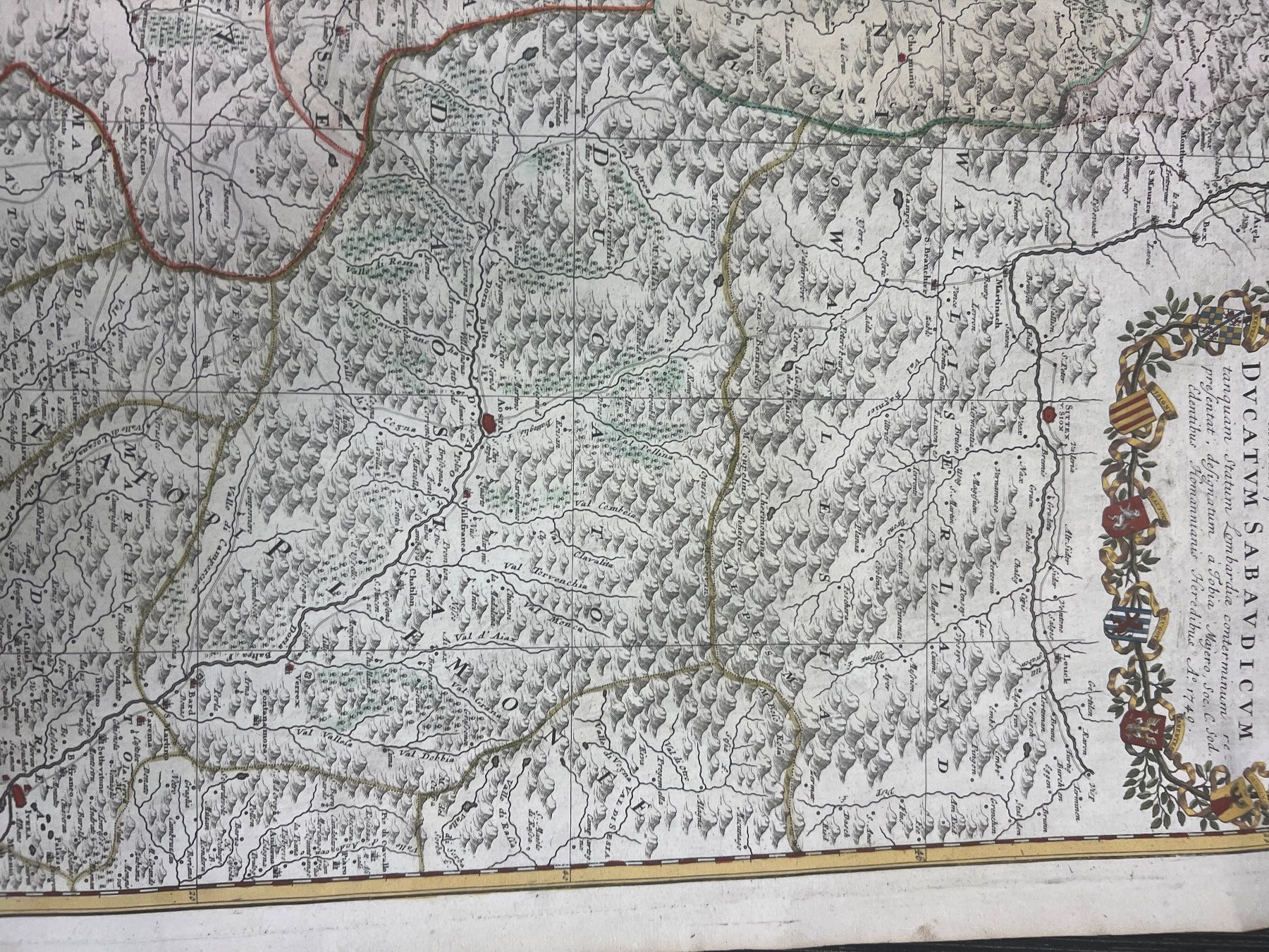 Cartine & Atlanti: CARTE GÉOGRAPHIQUE DE LA SAVOIE DATÉE 1749 – Usato da Genève venduto da Qanil77 5