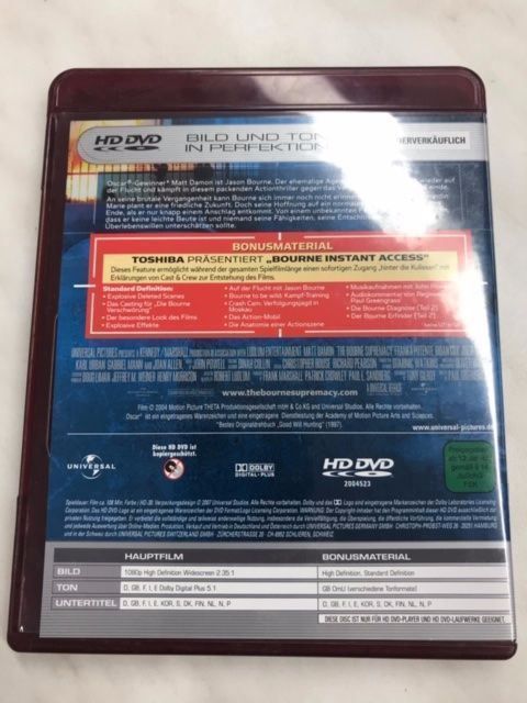 Tutti i DVDs: HD DVD Die Bourne Verschwörung – Usato da Oberweningen venduto da Bumblebee2 1