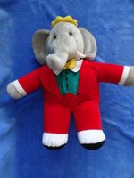 BABAR Plüschtier. 40cm hoch. Kräftige, schöne Farben