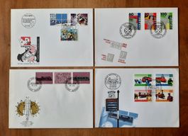 1-20-2 Enveloppes timbrées des années 1982, 1992, 1993, 1997