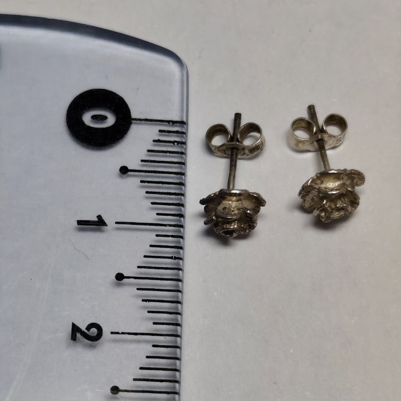 Orecchini pendenti & Orecchini a lobo: Vintage Silver silber Stud Earrings Boucles d'Oreilles #A4 – Usato da Châtelaine venduto da Tropic.Watch2 2