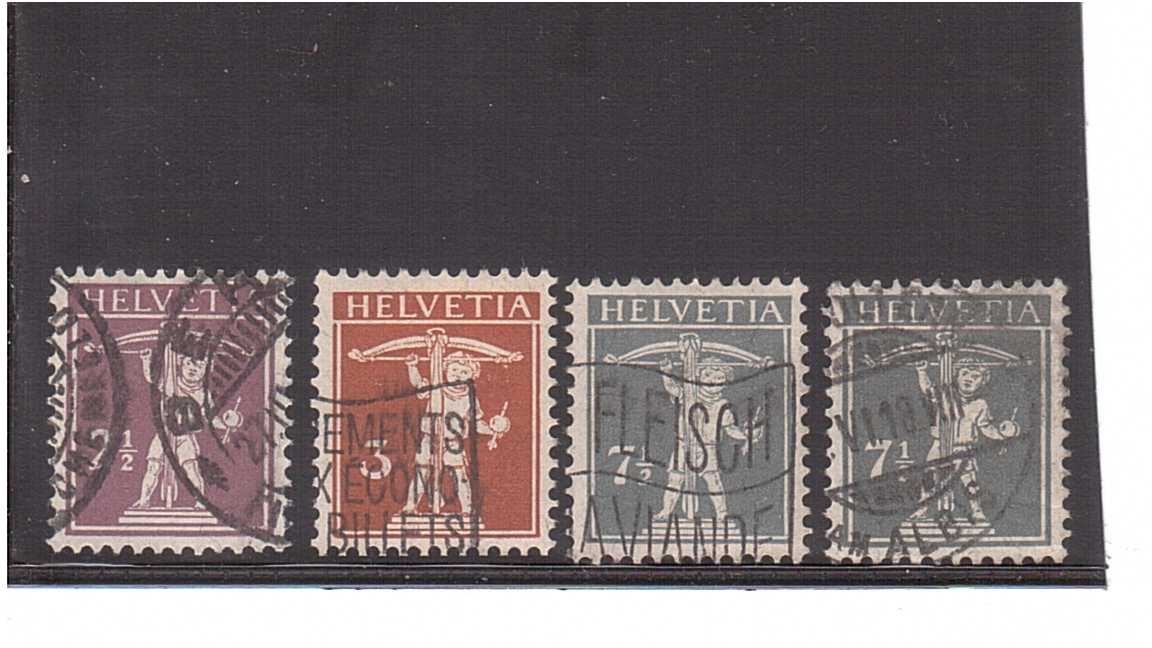 Tutti i francobolli: 1915/17 Tellknabe Neue Wertstufen – Usato da Rheinau venduto da loxis