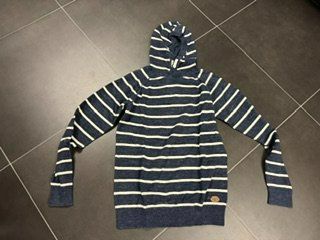 H&M Kapuzen Pullover gestreift 158/164