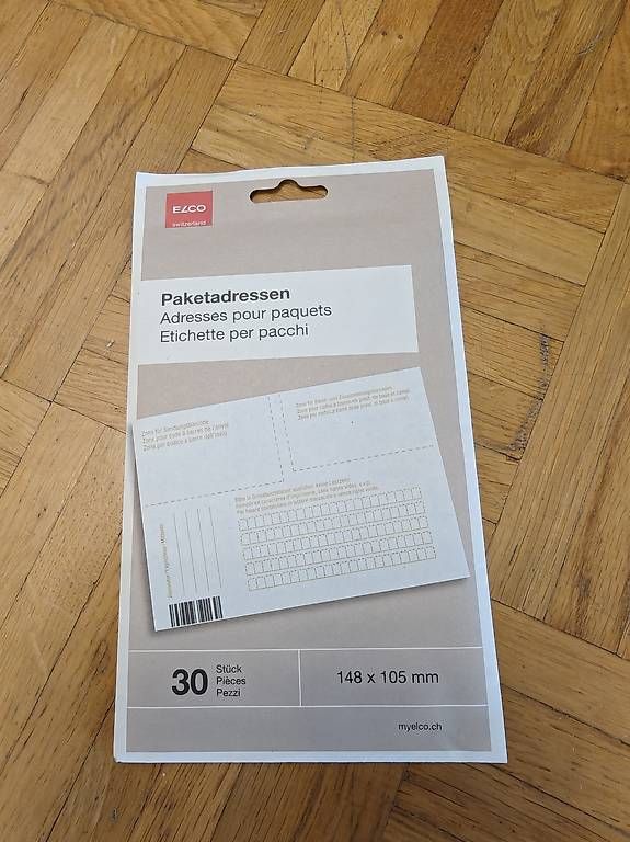 Tutti i francobolli: Paketadressen – Nuovo e nell'imballaggio originale da Samedan venduto da t_p_8nvs
