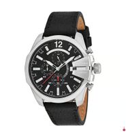 Diesel Leder-Armbanduhr Baby Chief "schwarz" (FABRIKNEU)