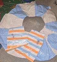 Schwimmring mit Schwimmflügeln blau orange 