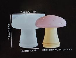 Seifen-Kerzen Silikonform Mold Pilz / Fliegenpilz / Mushroom