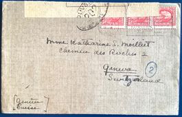 1916 USA - Zensurbrief California nach Genève