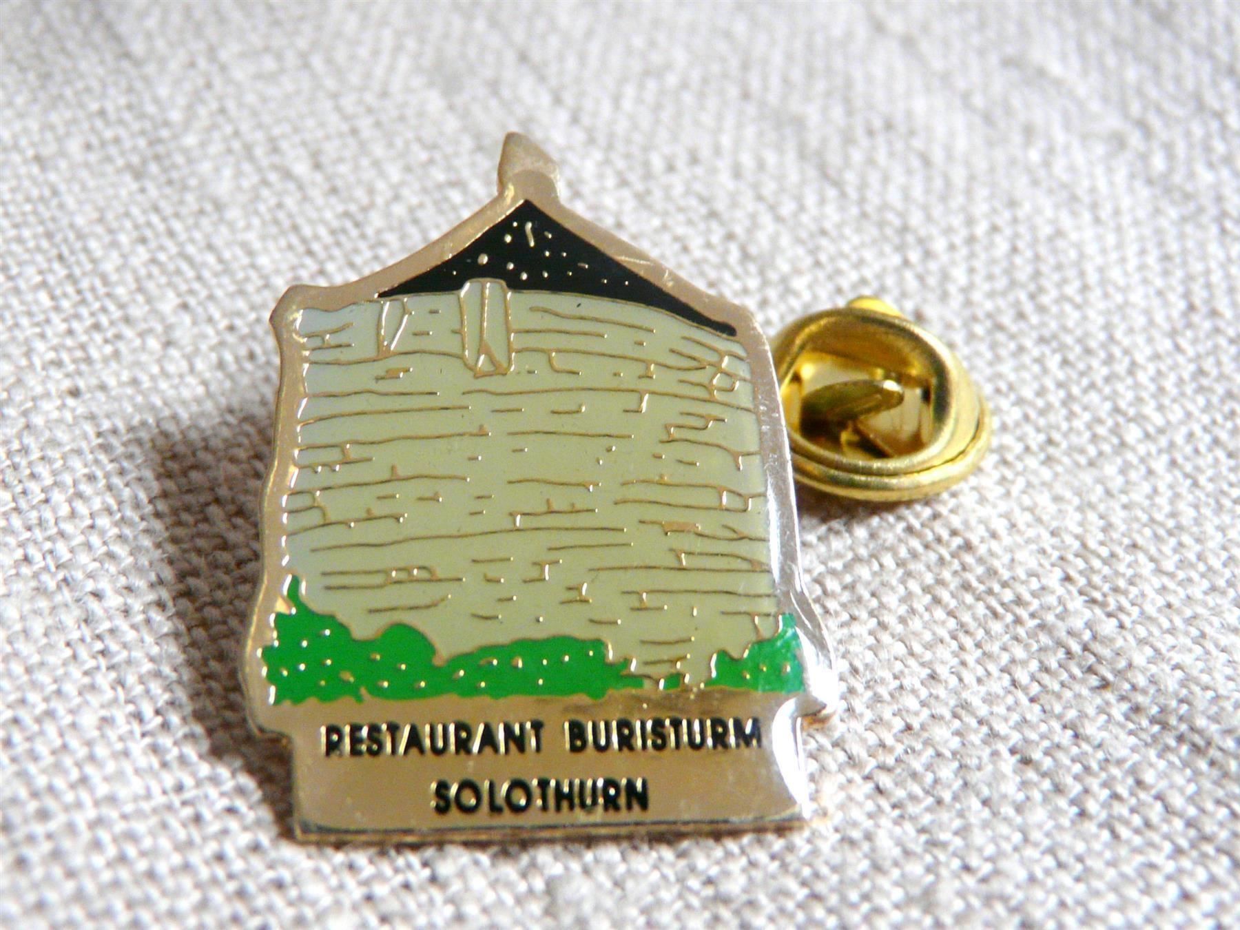 Placchette & Badge: • Restaurant Buristurm Solothurn SO       Pin R1.12 – Usato da Pully venduto da websurfer1