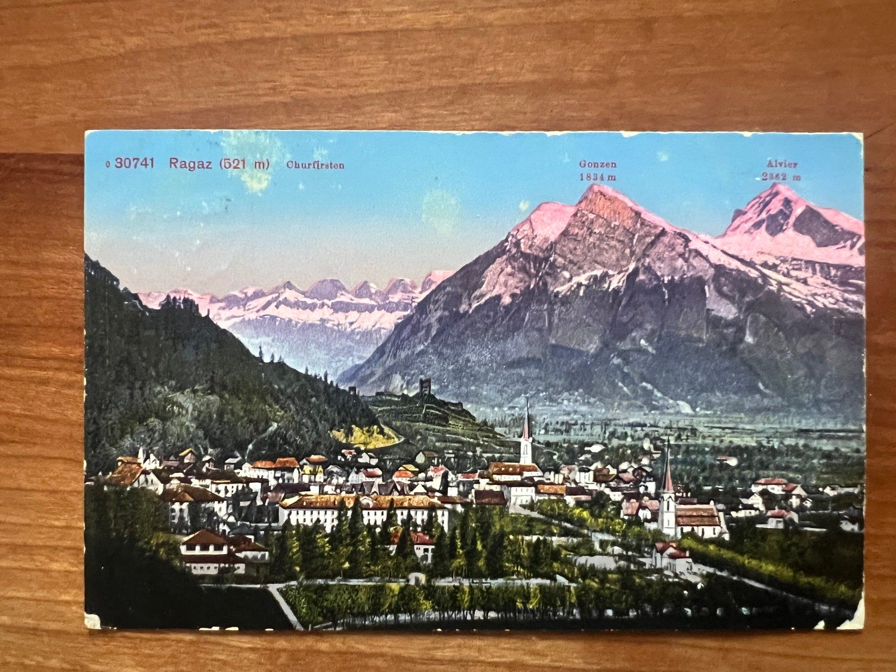 Ansichtskarten: AK    1915 Ragaz     (G1795) – Gebraucht aus Hinwil von Sidi4