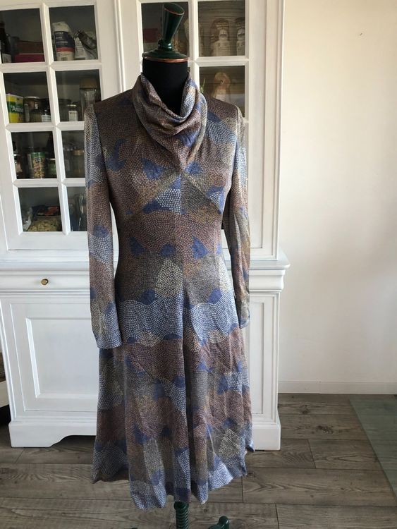 Robe Vintage Authentique Taille S – Coupe Chemisier – Genou – état Impeccable