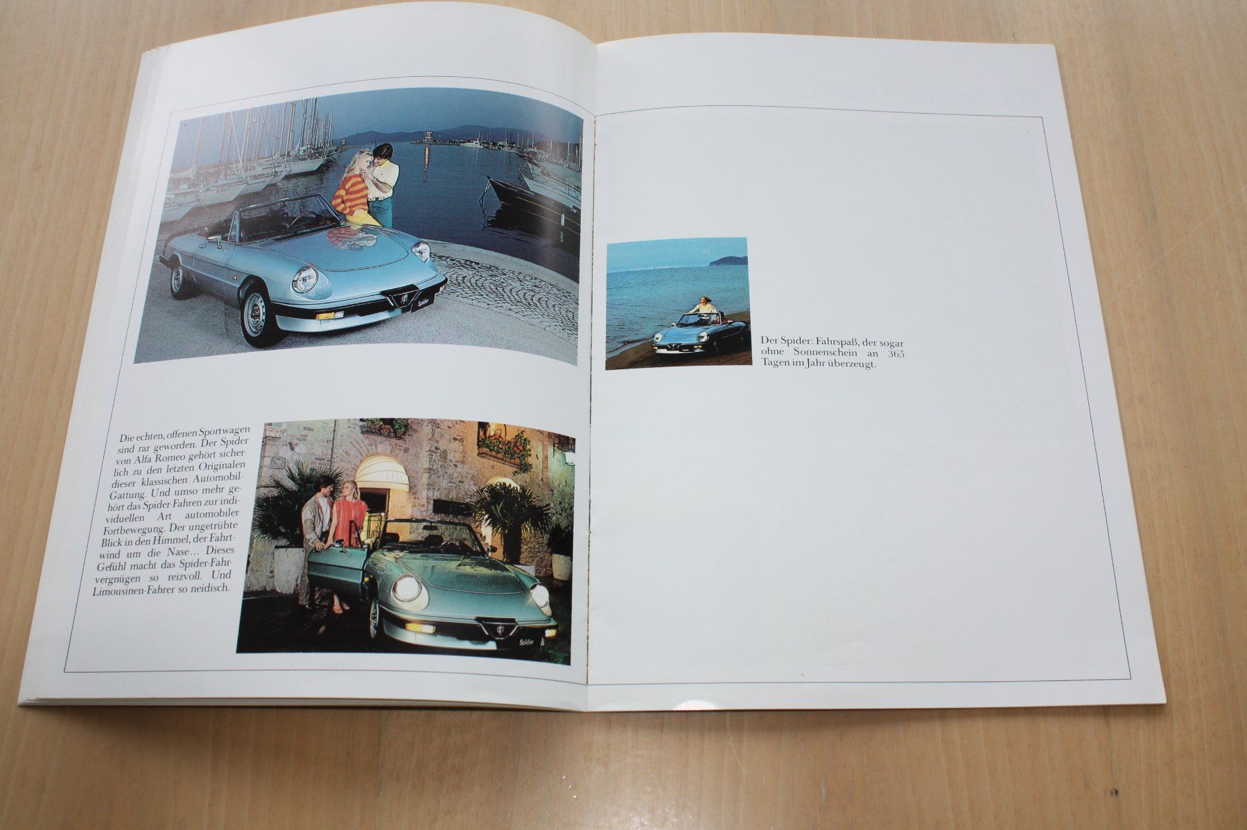 Alfa Romeo Documenti: Alfa Romeo Spider 1.6 & 2.0 Prospekt 1983 – Usato da Wikon venduto da erwin400 5