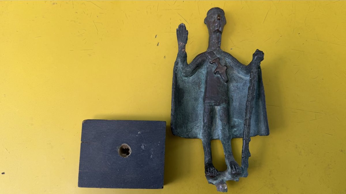 Skulpturen & Statuen: Sardinien Weihegabe aus Bronze Häupling – Gebraucht aus Riedholz von Frettchen63 4