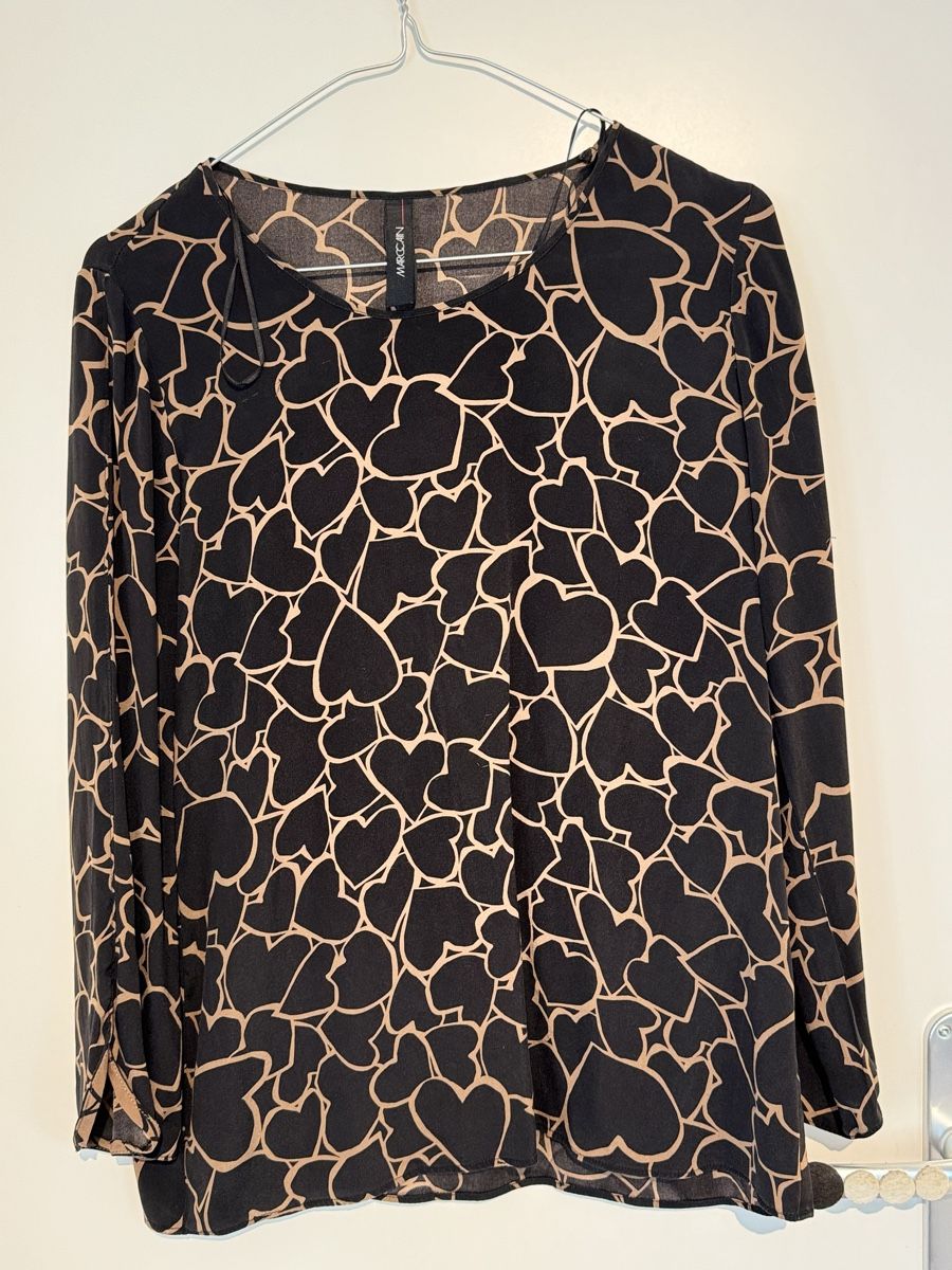 Marc Cain Camicette: Marc Cain Silk Blouse Hearts Size 1 – Usato da Hurden venduto da rac_wyf8 1
