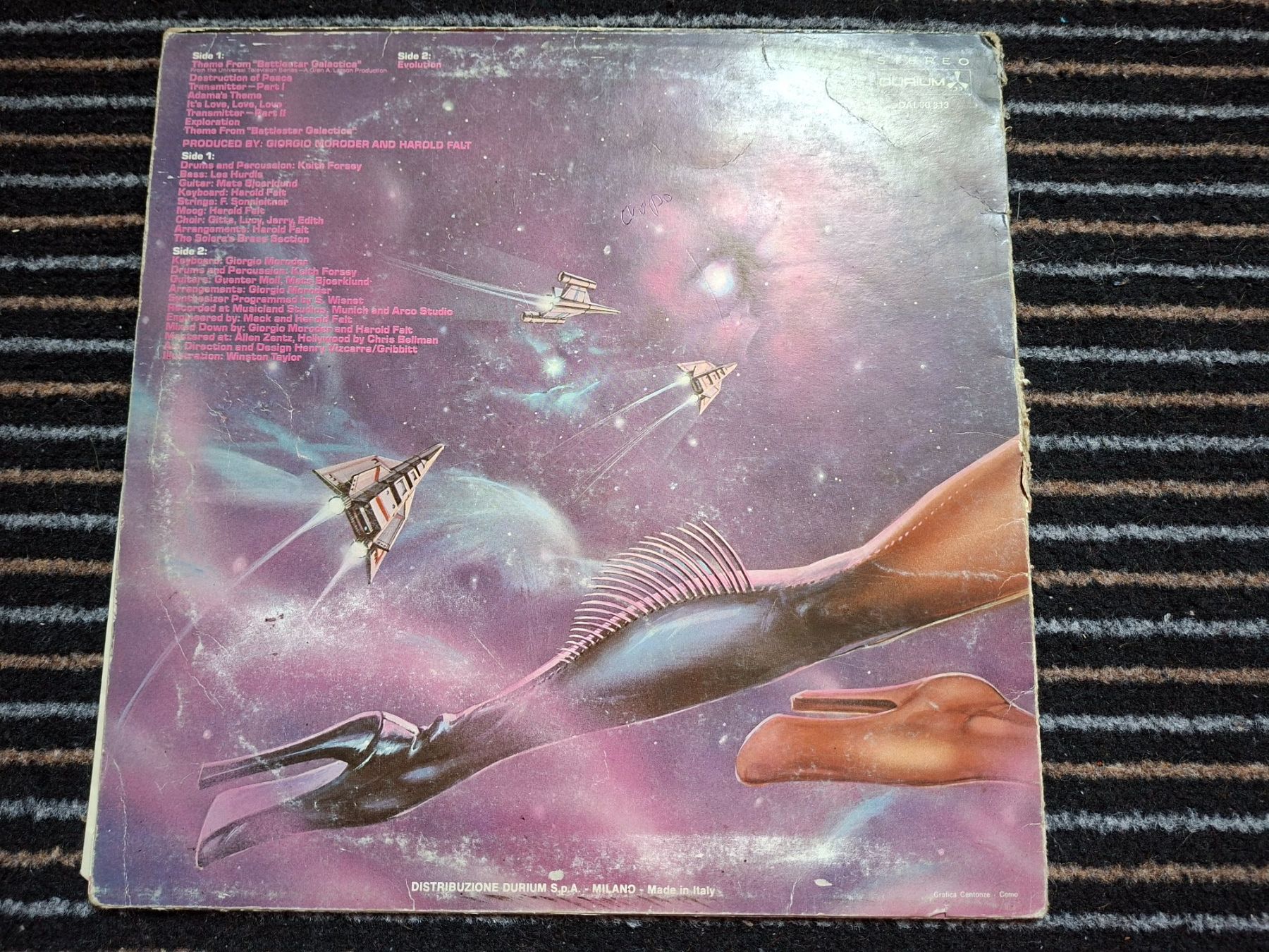 Vinyles: Battlestar Galactica Soundtrack LP Giorgio Moroder gebraucht – D'occasion à Burg AG par ..machine_rec.. 1