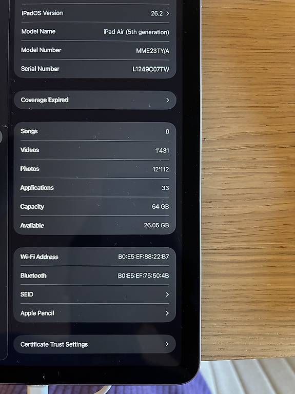 Tablet PC: iPad Air 5th gen 64 GB – Usato da Martigny venduto da ste_xq2y 3