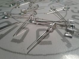 Flachkopf-LED 5mm coolwhite 20 Stück