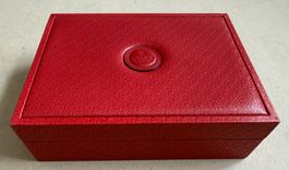 🟡 ROLEX Box - Original Leder - rote Uhrenbox