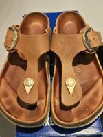 Birkenstock Gizeh Big Buckle Cognac Leder Gr. 38