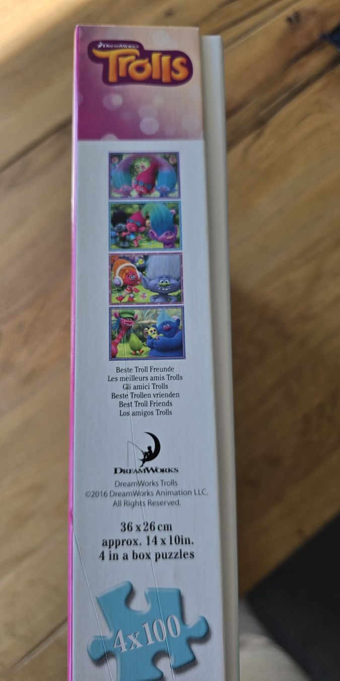 Ravensburger Puzzle: Puzzle Trolls 4 x 100 Teile – Usato da Arisdorf venduto da slangel 4