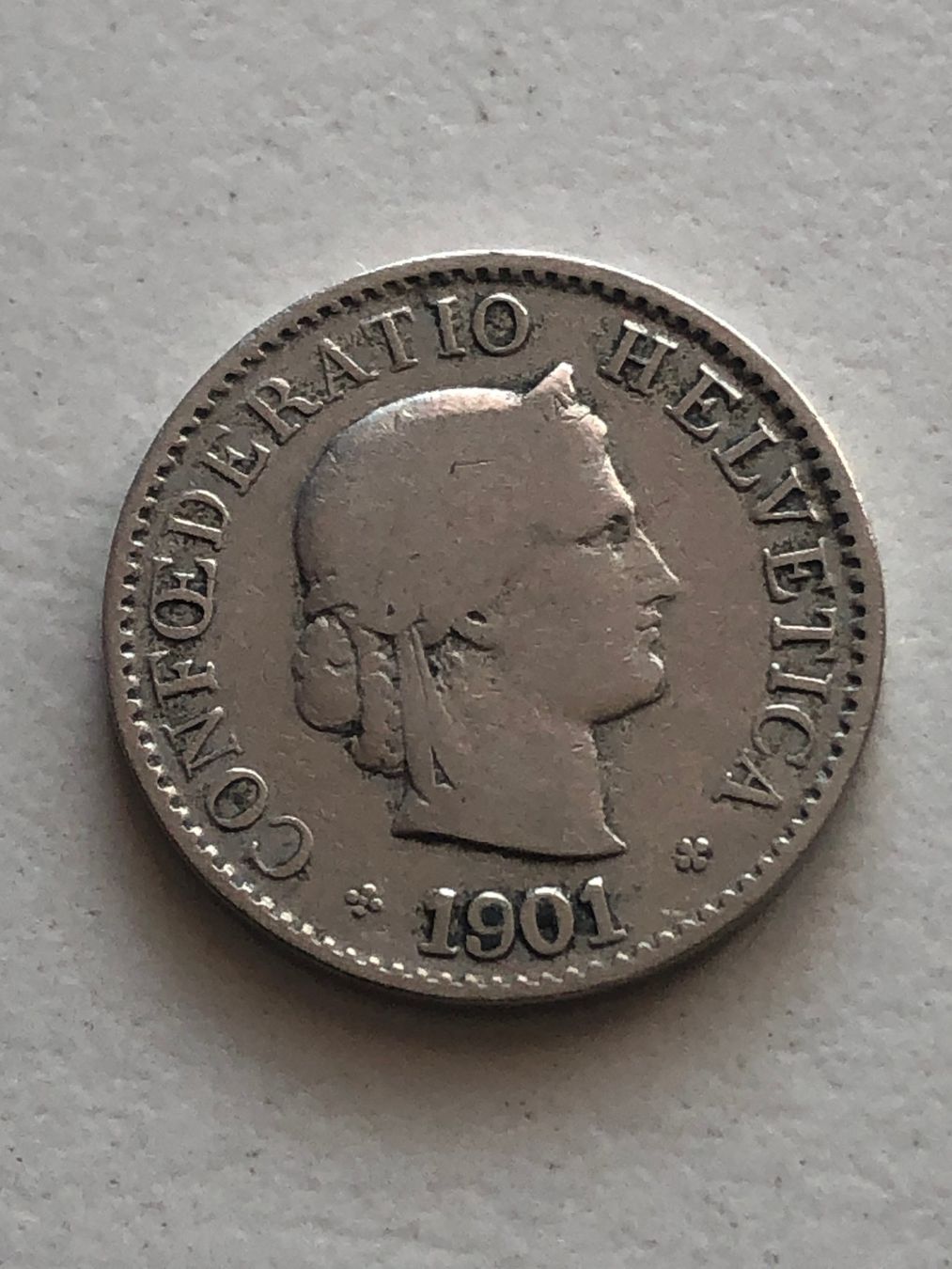 Tutti le monete: 5 Rp. 1901 – Usato da Schötz venduto da Odpa