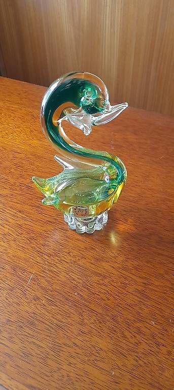 Murano Statuette: Muranoglas Schwan – Usato da Wohlen venduto da Psymen 3