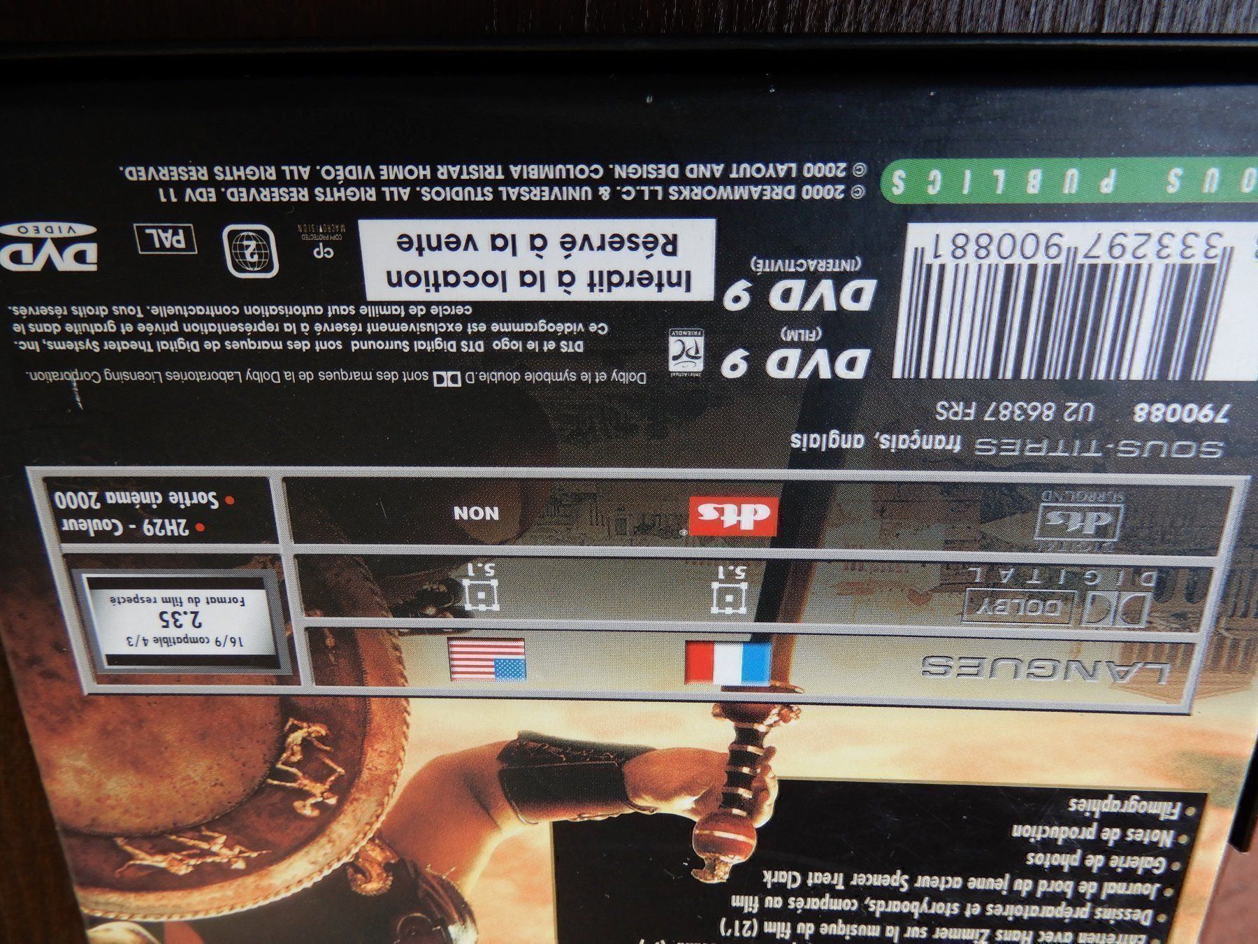 Tous les DVDs: Gladiator DVD DTS – D'occasion à Worben par MaKo3252 2