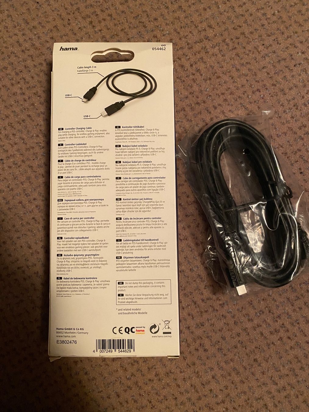 Sony Cavi: PS5 Ladekabel 3 Meter USB-C PlayStation 5 Controller – Usato da Fahrweid venduto da Sealed.Out 1