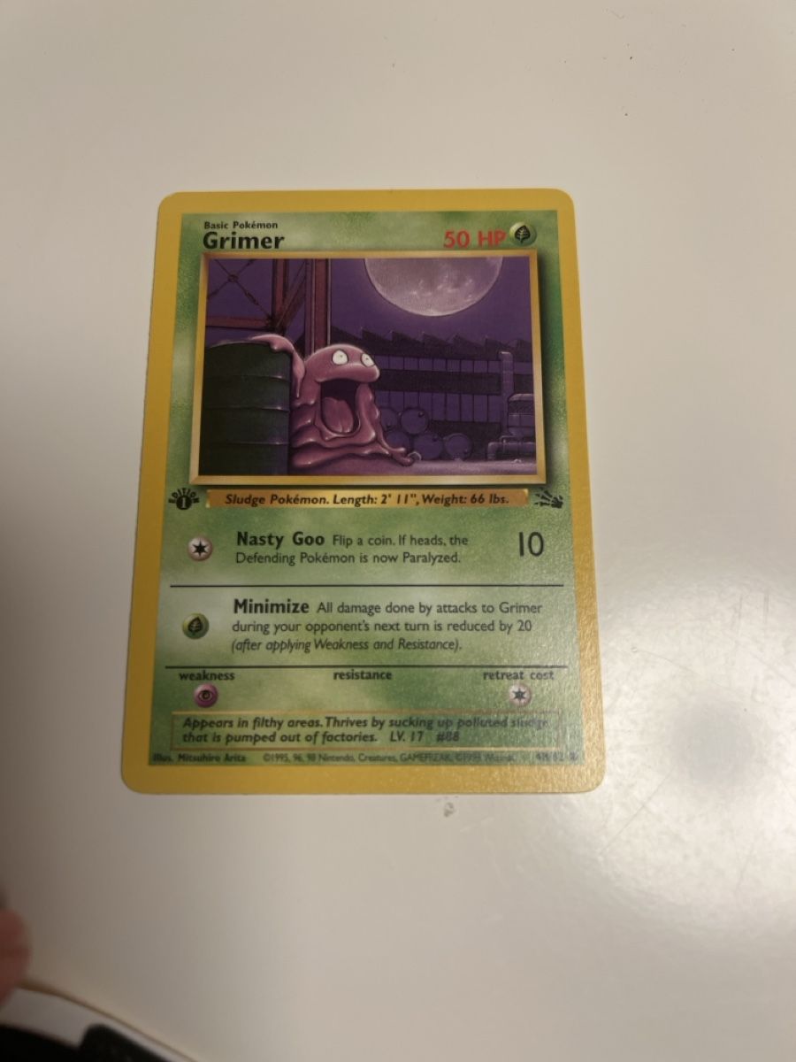 Pokémon Sammelbilder & Trading cards: Carte Pokémon Grimer - Edition de base - Rare! – Neu (gemäss Beschreibung) aus Cologny von aidakr 1