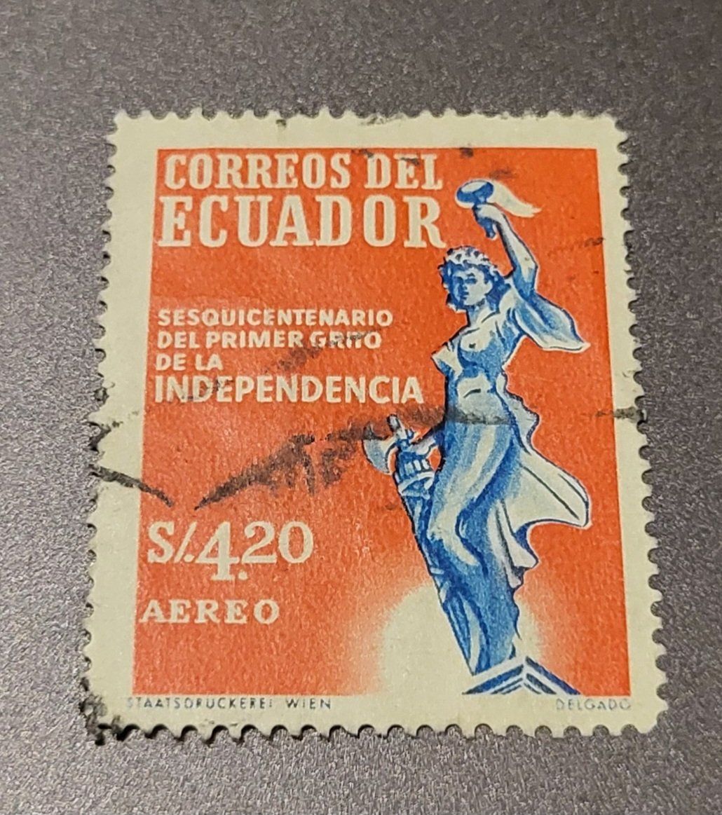 Tutti i francobolli: Ecuador 1959 alte briefmarke – Usato da St Gallen venduto da Stampsalshobby