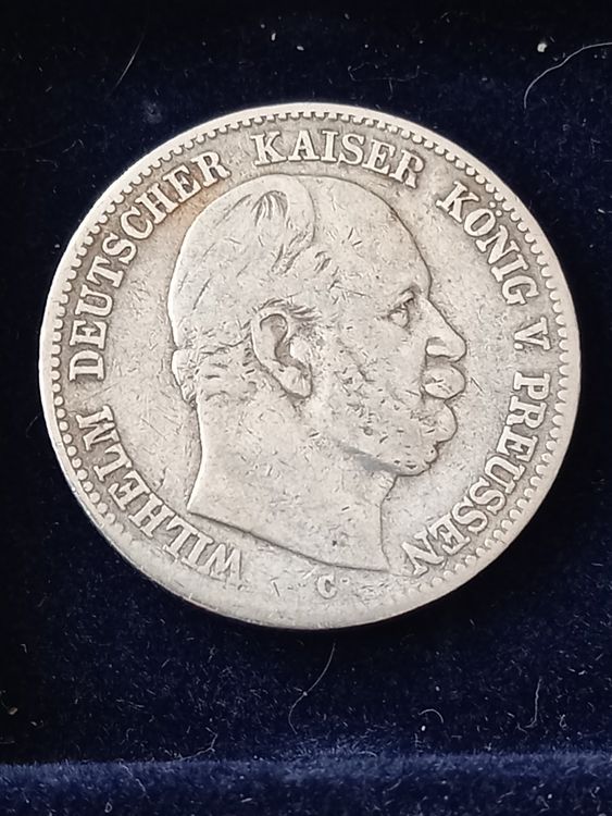 2 MARK 1876 SILBER WILHELM I RAR DEUTSCHES REICH Kaufen auf Ricardo