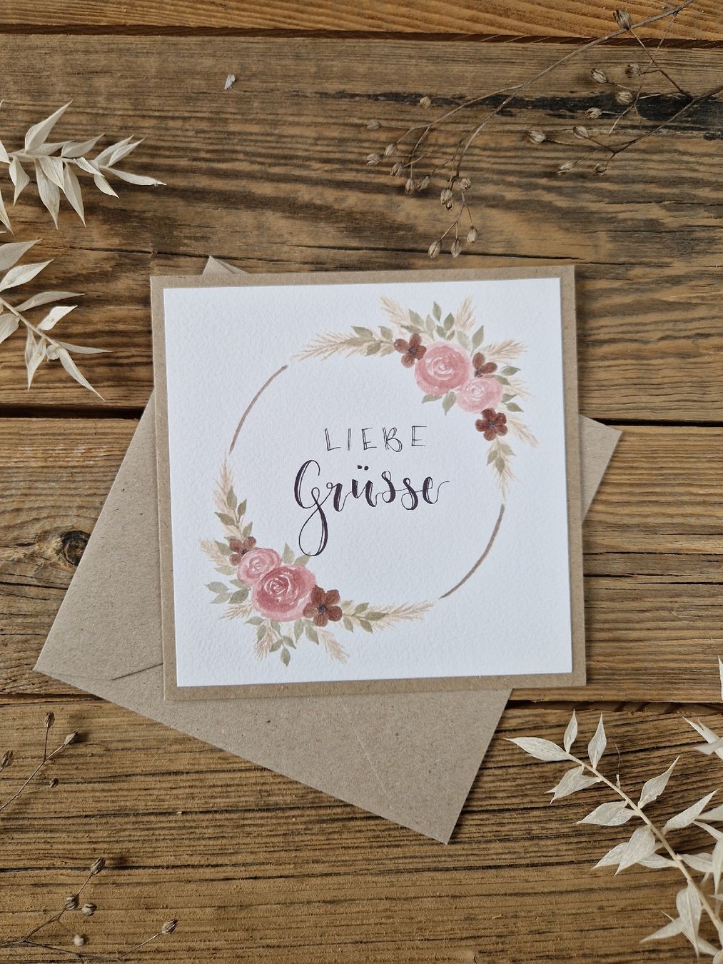 Cartes: Handgemachte Grusskarte - Liebe Grüsse – Neuf avec emballage d'origine à Grosshöchstetten par sim_t9dc