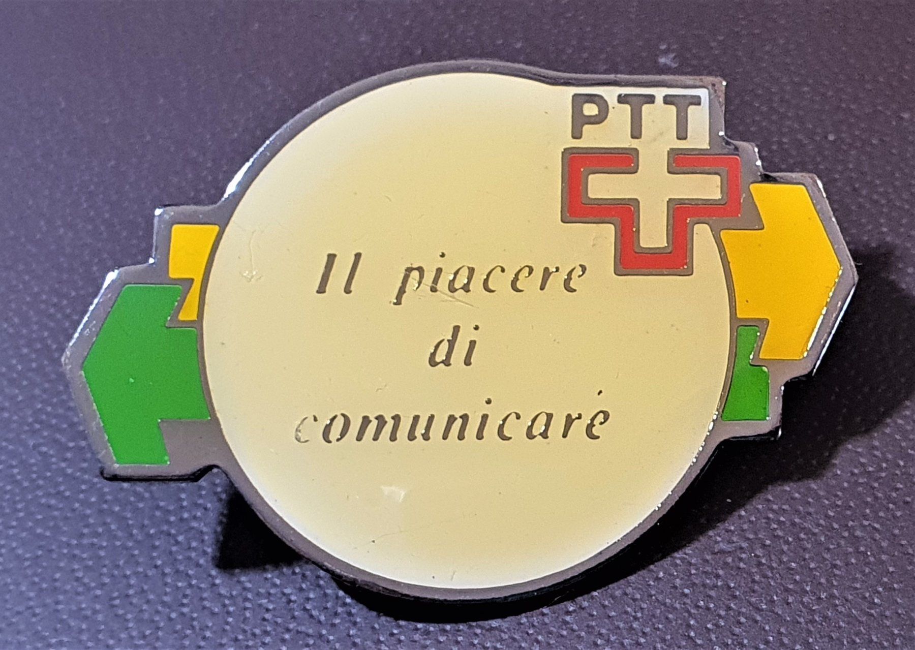 Placchette & Badge: P907 - Pin Post PTT Il pacere di comunicaré – Usato da Reinach BL venduto da Boston-Verkauf