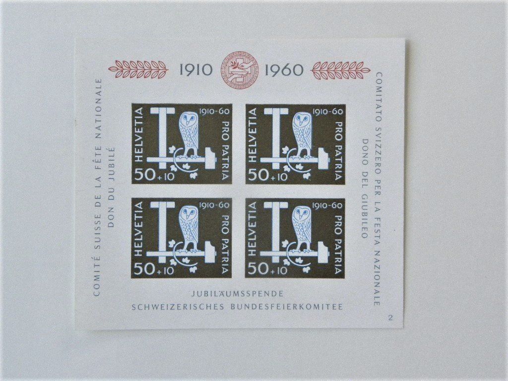Tutti i francobolli: (94)  Erinnerungslock Pro Patria 1960** – Usato da Schwarzhäusern venduto da Inot3