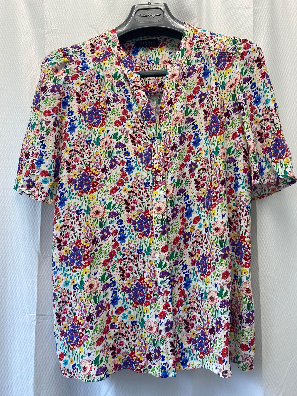 Caroll Camicette: CAROLL Paris - Farbenfrohe Bluse Viskose – Usato da Besazio venduto da lionheart63 3