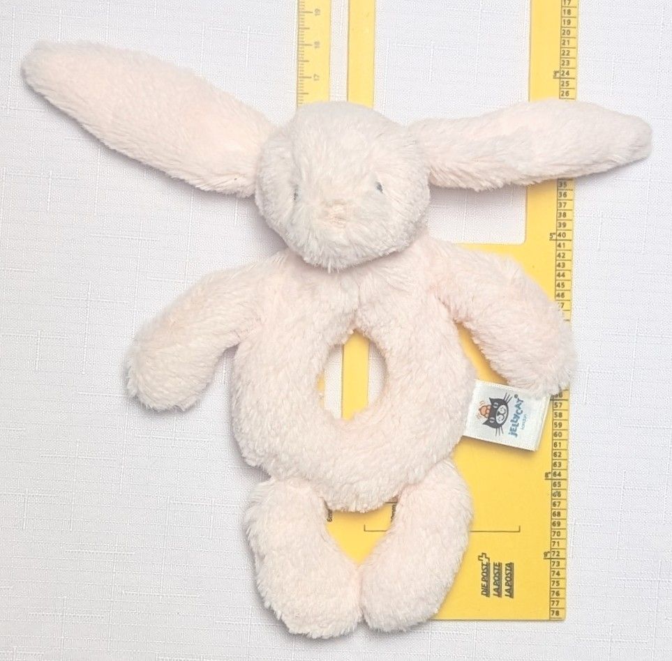 Jellycat Giocattoli: Jellycat - BASHFUL BUNNY BLUSH - Babyrassel - Ringrassel – Nuovo (secondo la descrizione) da Wängi venduto da ABIZONE-86 2