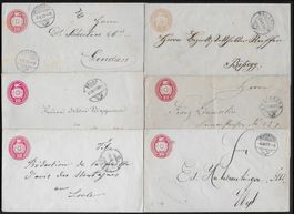 LOT ab 1870 Tüblibriefe 10c. verschiedene Stempel Top ab 1.-