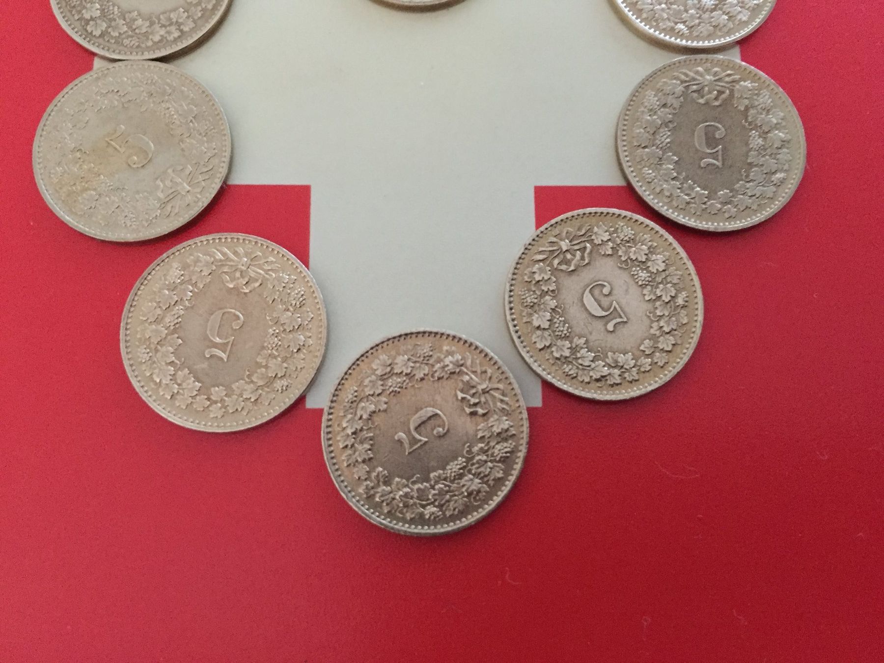 Tutti le monete: 5 Rappen 1990-1999 komplett – Usato da Elsau venduto da herbybay 5