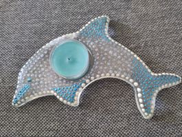 Delfin Teelichthalter Top Zustand