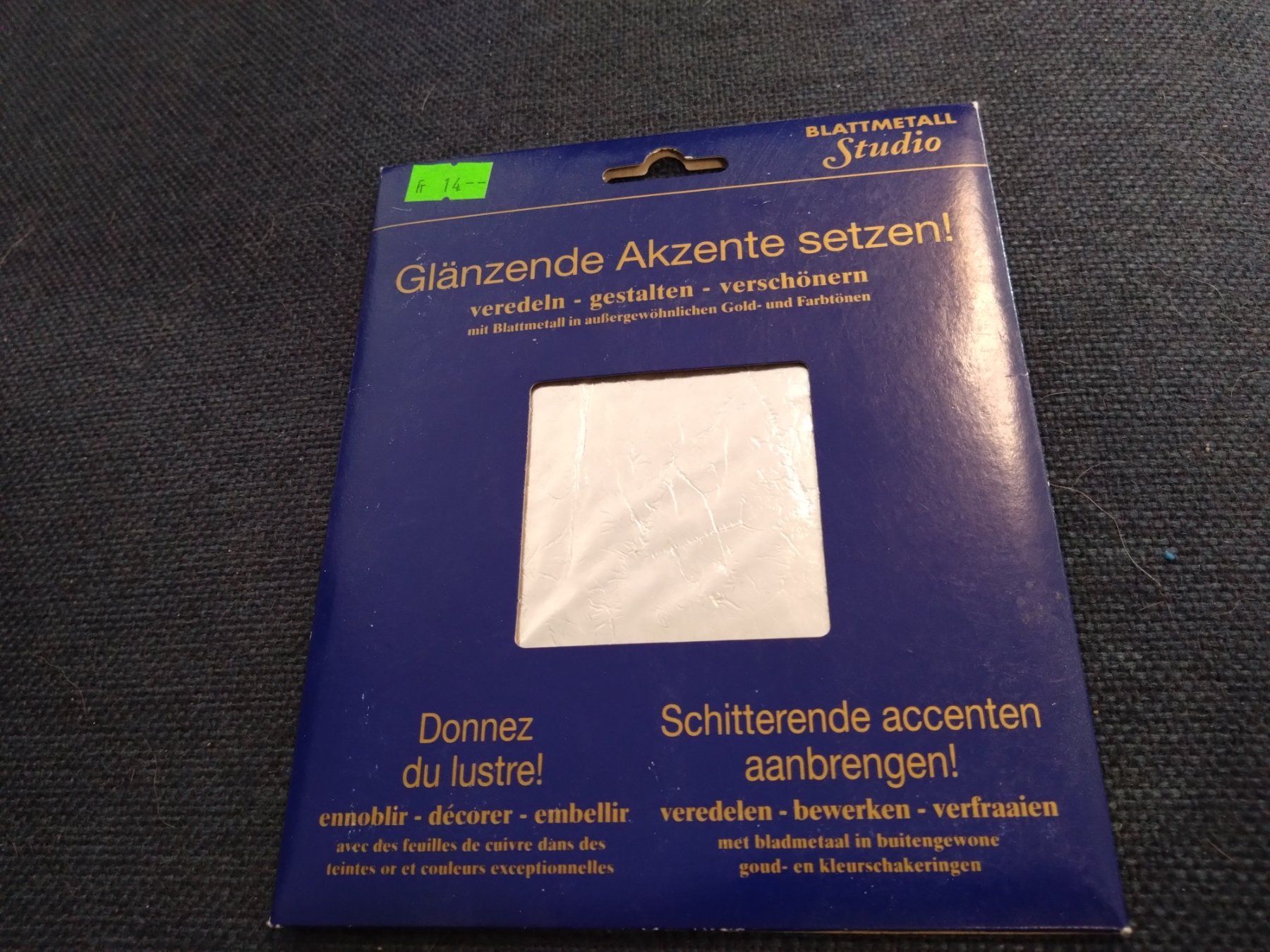 Kit bricolage: Blattmetall Silberfarben – Nuovo (secondo la descrizione) da Ostermundigen venduto da Krimskrams8