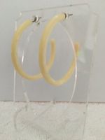Creolen Model PEARL WHITE-Frankreich , Durchmesser 5cm NEU