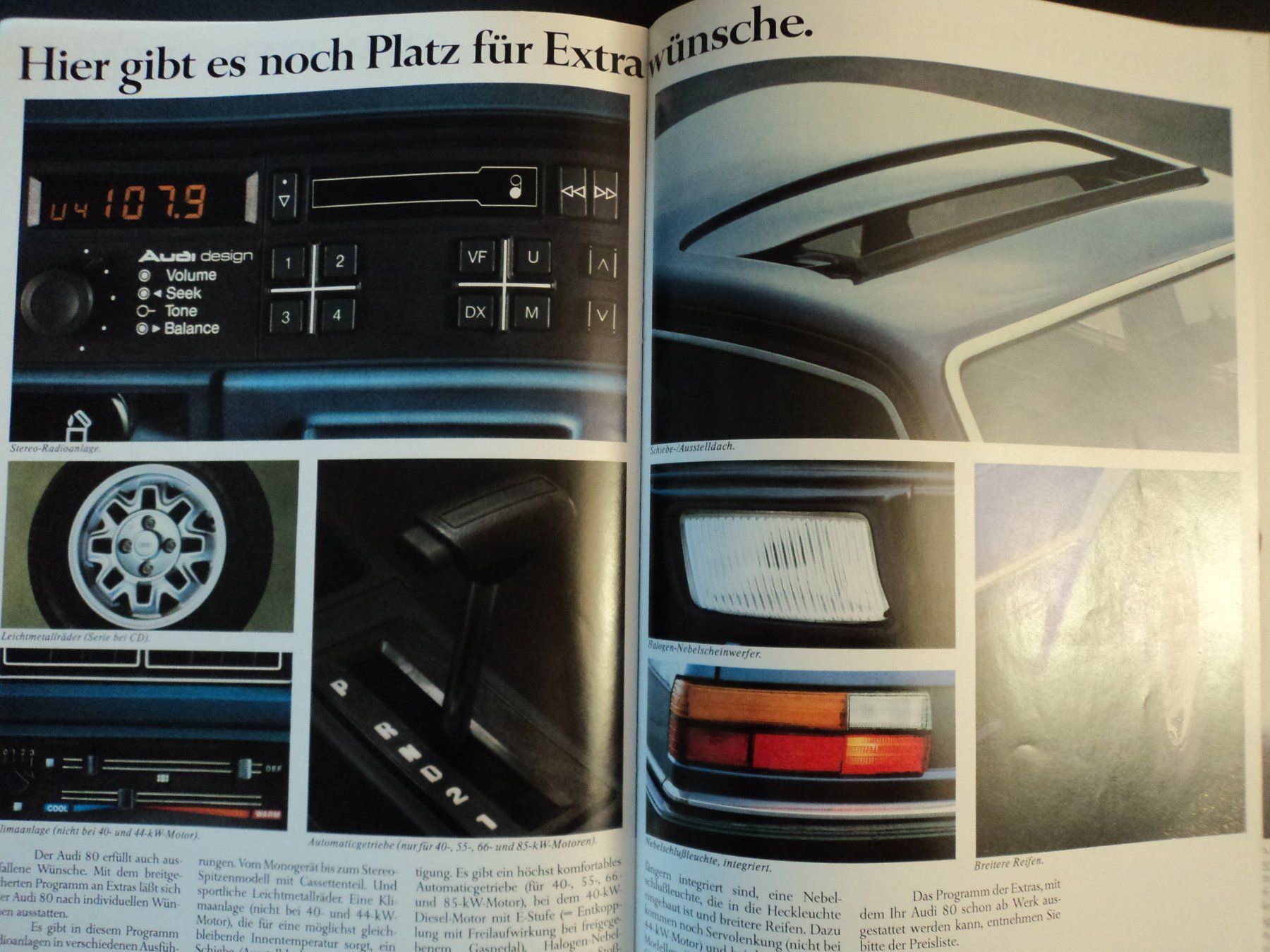 Audi Documenti: Prospekt Audi 80 1983 – Usato da Schwarzenburg venduto da modelCARama 6