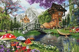 DIY Diamond Art Kit, The old Shoe House