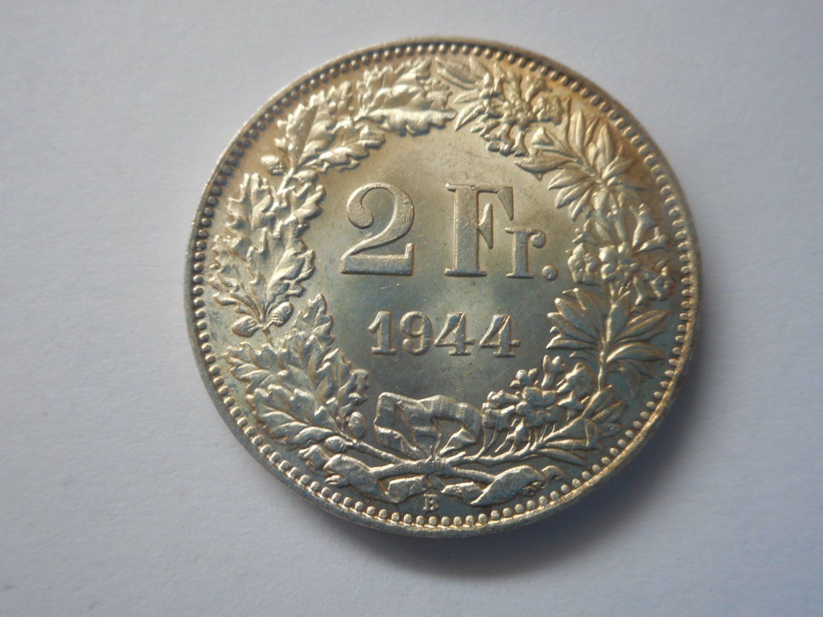 Tutti le monete: 2 Fr. 1944 silber unz/stgl – Nuovo (secondo la descrizione) da Kriegstetten venduto da pizlad2010