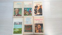 Lot de 6 livres classiques Garnier Flammarion théâtre poésie