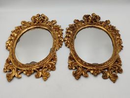 Vintage Wandspiegel im Barock Stil 2 Stück ca. 39x25cm