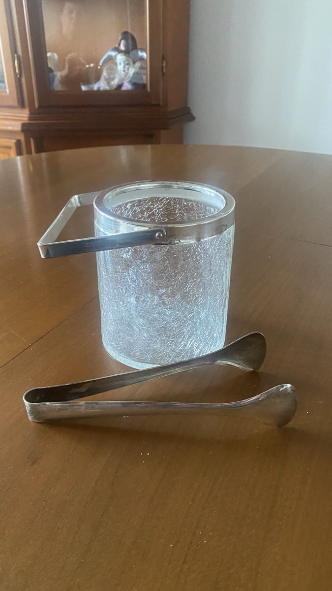 Contenitori & Simili: Eiswürfelbehälter mit Eiszange, Krakelee-Optik, Vintage – Usato da luzern venduto da bar_5gtr 2